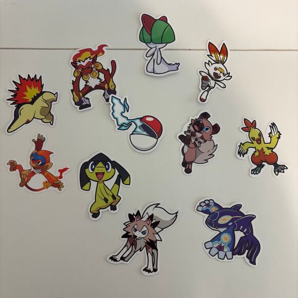 Pokémon Stickers - 11 count - Picture 1 of 3
